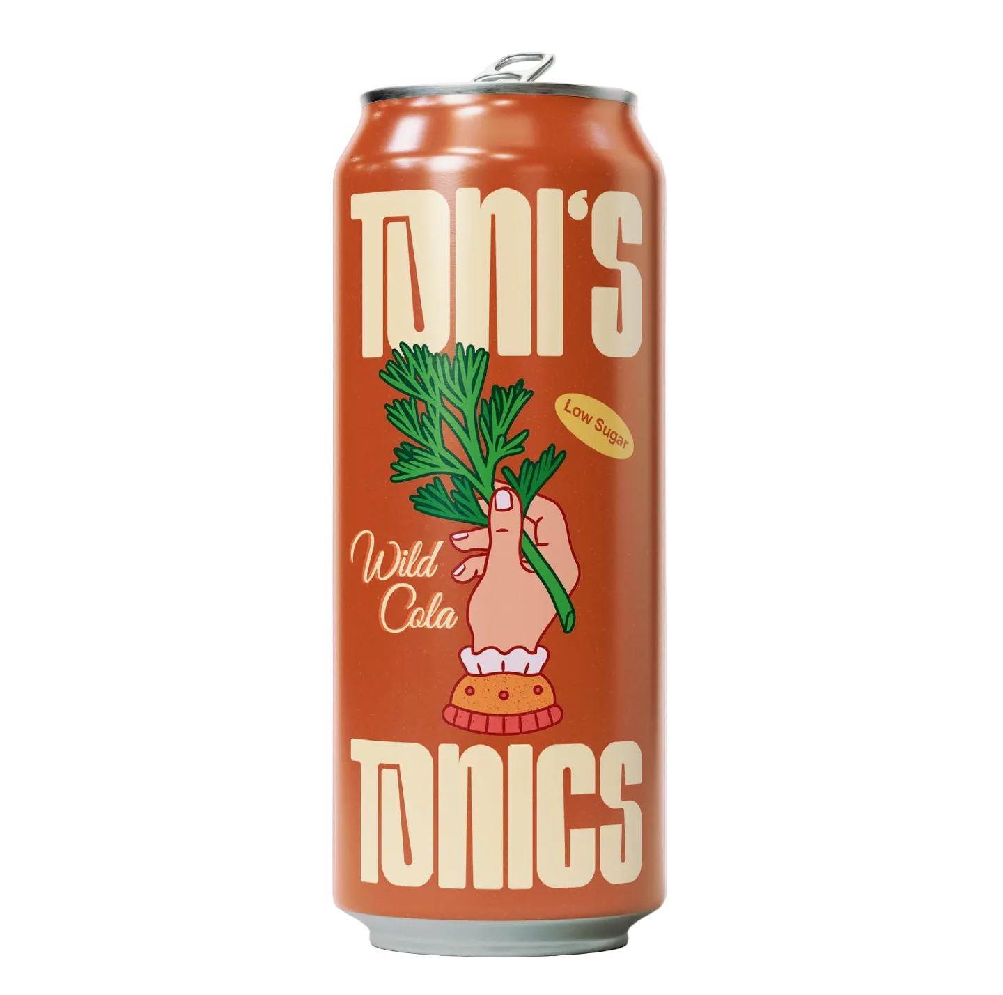 Can of Toni's Tonics Wild Cole on a white background